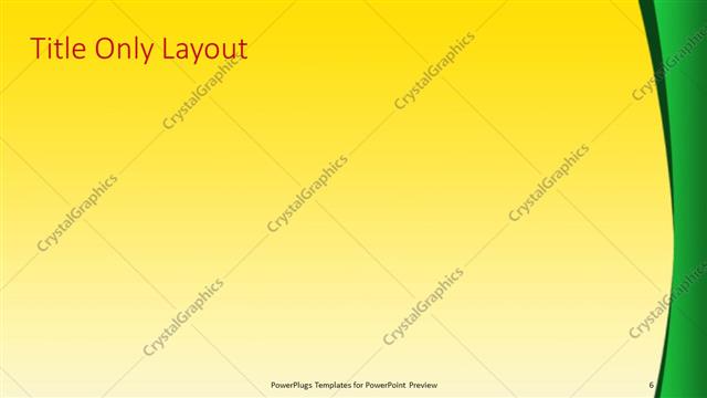 Title Only presentation slide layout