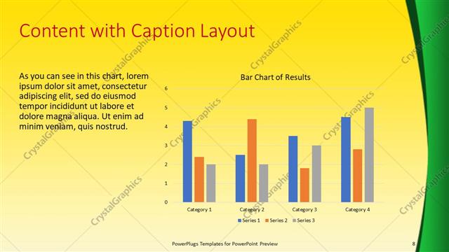 Content with Caption presentation slide layout