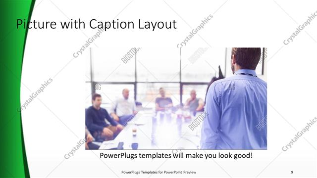Picture with Caption presentation slide layout