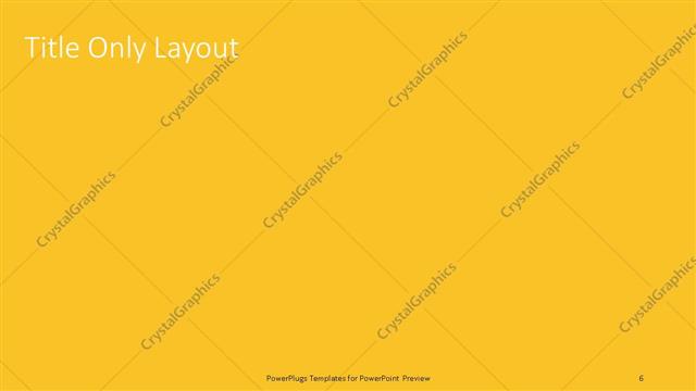 Title Only presentation slide layout