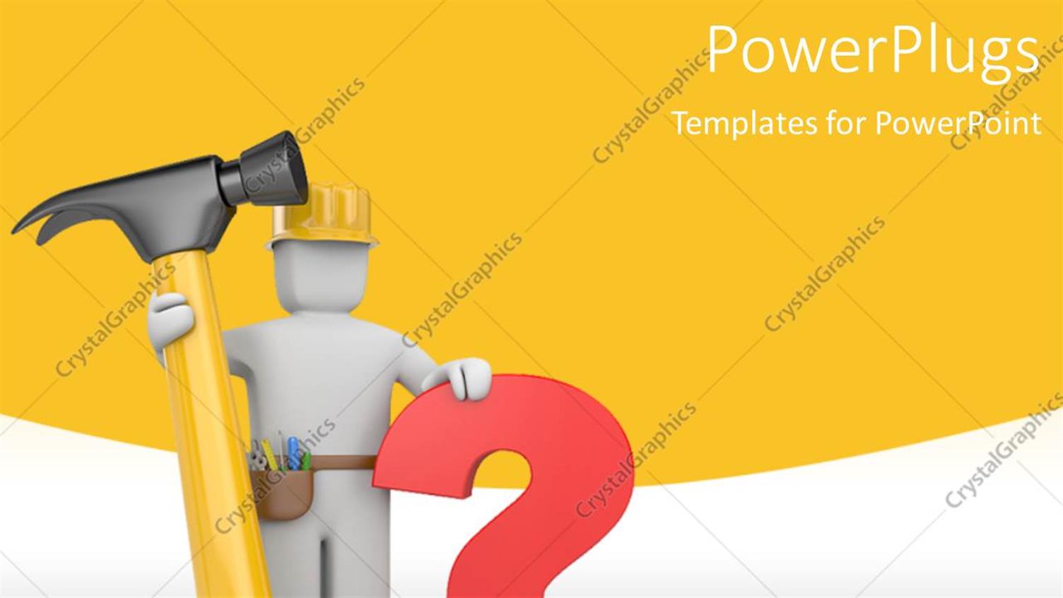 Featuring a Person with the Hammer and the Question Mark