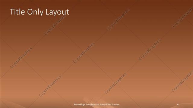 Title Only presentation slide layout