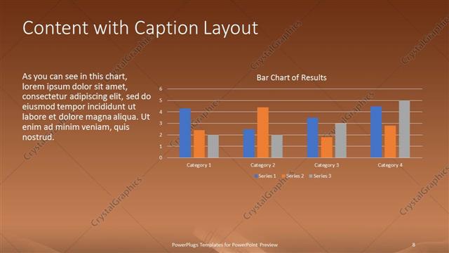 Content with Caption presentation slide layout