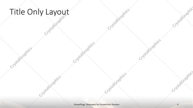 Title Only presentation slide layout