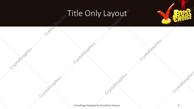 Title Only presentation slide layout