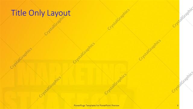 Title Only presentation slide layout