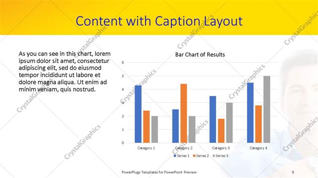 Content with Caption presentation slide layout