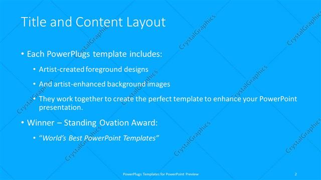 Title and Content presentation slide layout