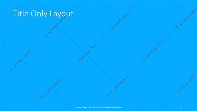 Title Only presentation slide layout