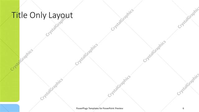 Title Only presentation slide layout