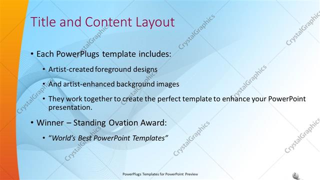 Title and Content presentation slide layout