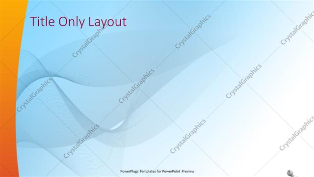 Title Only presentation slide layout