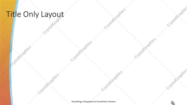 Title Only presentation slide layout