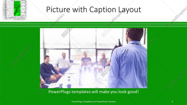 Picture with Caption presentation slide layout