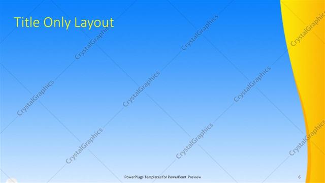 Title Only presentation slide layout