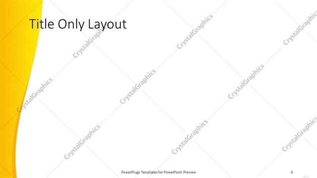 Title Only presentation slide layout