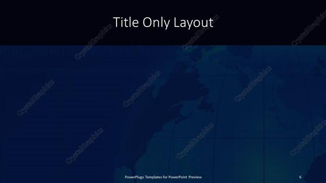 Title Only presentation slide layout