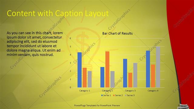 Content with Caption presentation slide layout