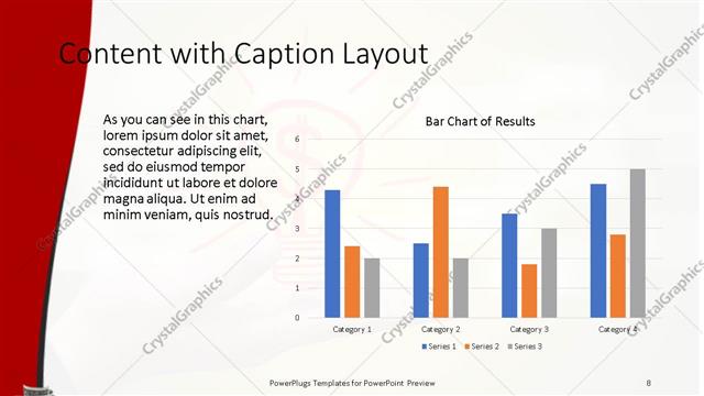 Content with Caption presentation slide layout