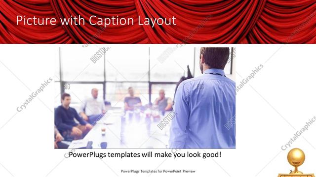 Picture with Caption presentation slide layout