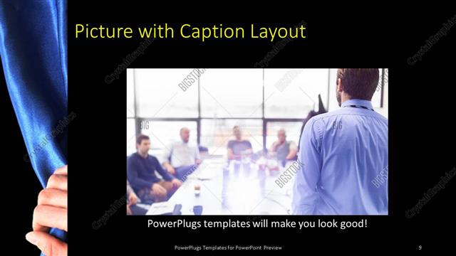 Picture with Caption presentation slide layout