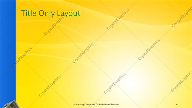 Title Only presentation slide layout