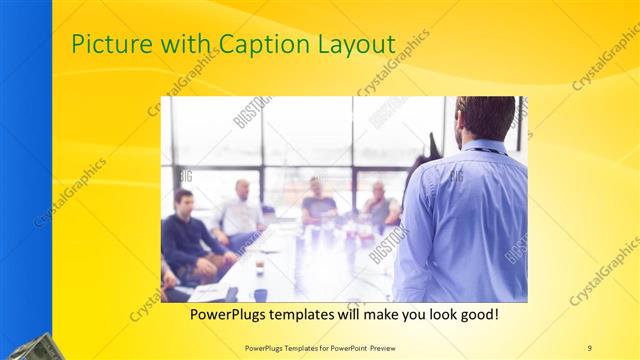 Picture with Caption presentation slide layout