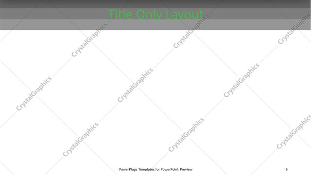 Title Only presentation slide layout