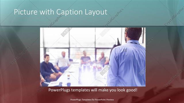 Picture with Caption presentation slide layout