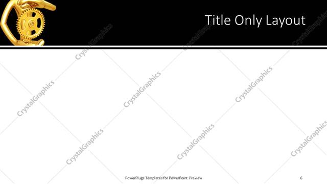 Title Only presentation slide layout