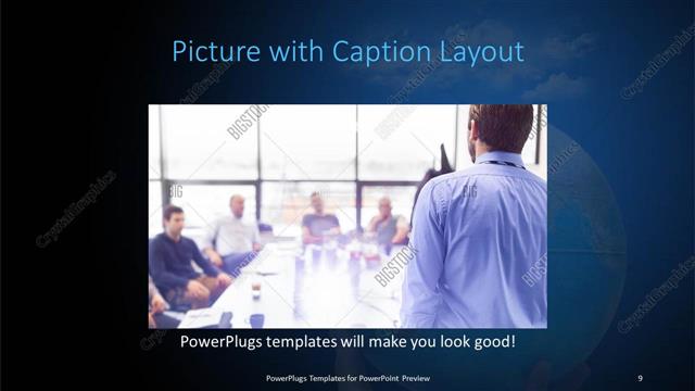 Picture with Caption presentation slide layout