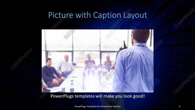 Picture with Caption presentation slide layout