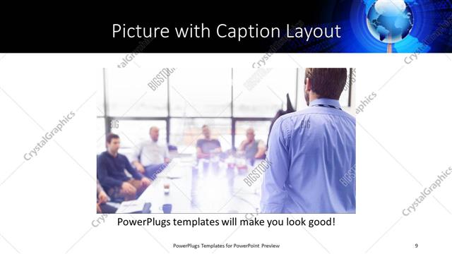 Picture with Caption presentation slide layout