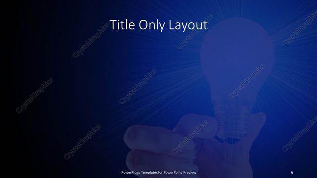 Title Only presentation slide layout