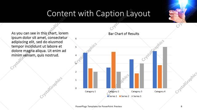 Content with Caption presentation slide layout