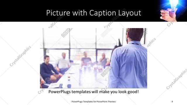 Picture with Caption presentation slide layout