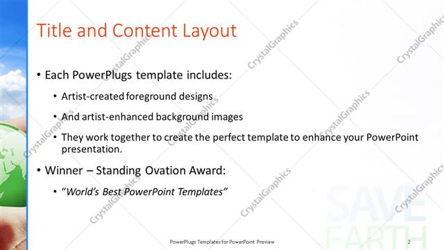 Title and Content presentation slide layout
