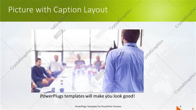 Picture with Caption presentation slide layout