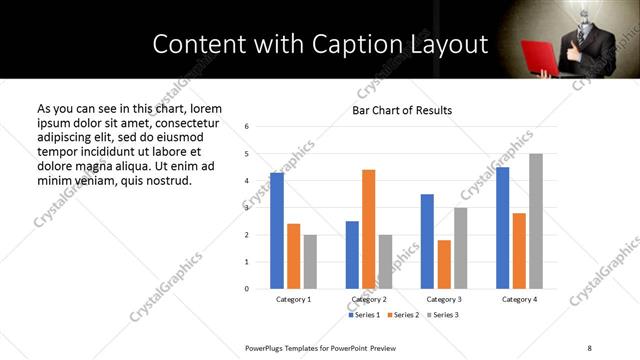 Content with Caption presentation slide layout