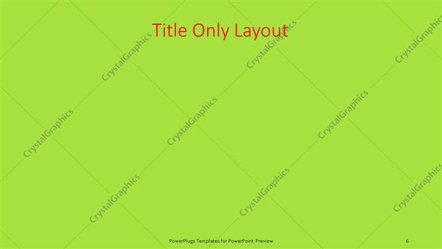 Title Only presentation slide layout