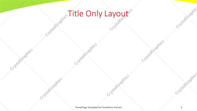 Title Only presentation slide layout