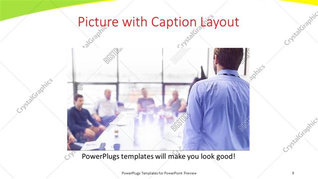 Picture with Caption presentation slide layout