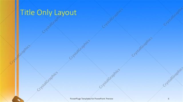 Title Only presentation slide layout