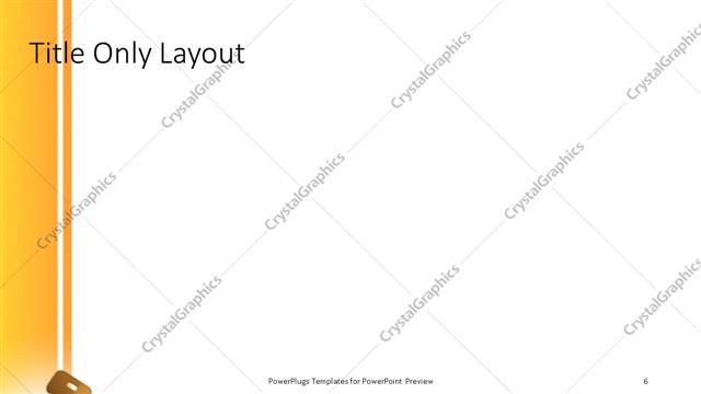 Title Only presentation slide layout