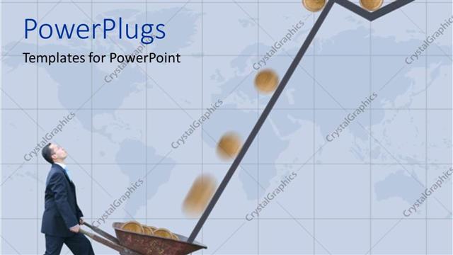  Presentation with finance - A person holding a number of buns