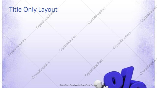 Title Only presentation slide layout