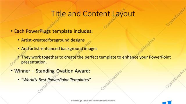 Title and Content presentation slide layout