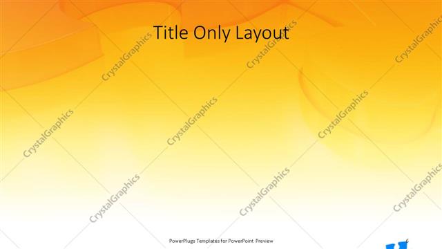 Title Only presentation slide layout