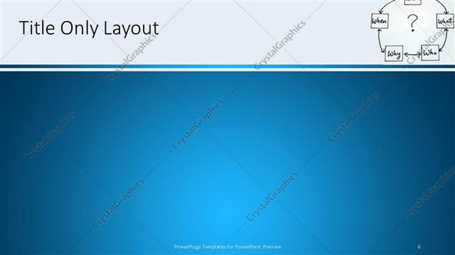 Title Only presentation slide layout