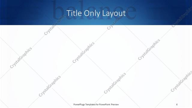 Title Only presentation slide layout